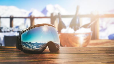 Skiing in Sunlit style