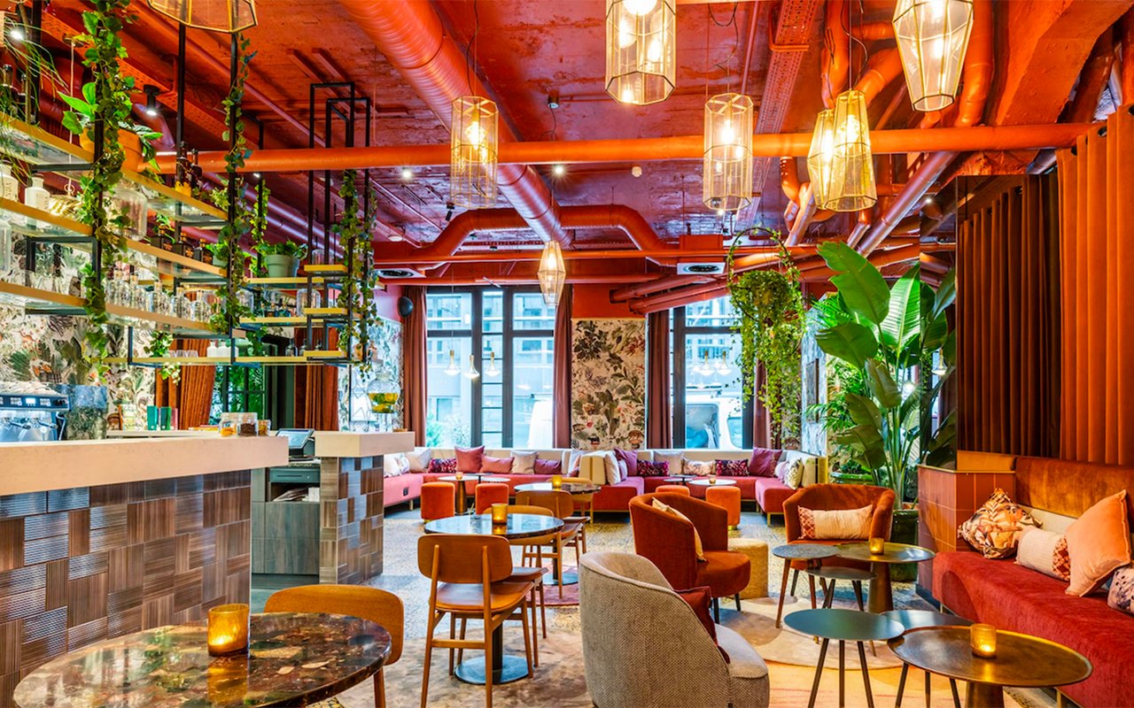 The Indigo hote cocktail bar