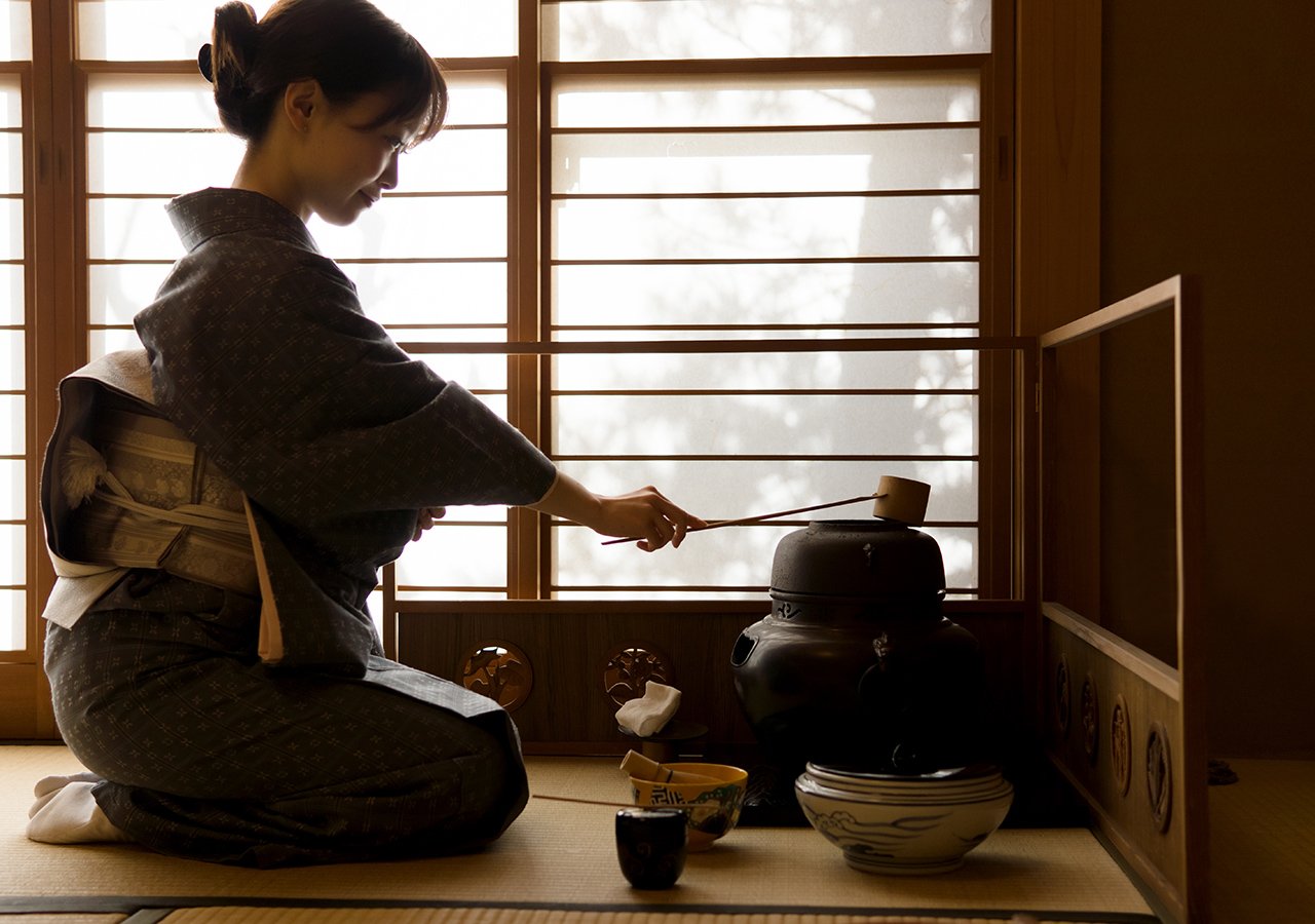 Japanese green gold escapade, Matcha ceremony Kyoto Japan