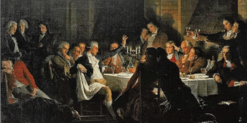 After club party, London - 1824. Phot. HFC Ltd.